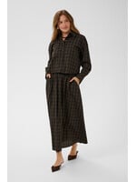 KAFFE KAHELIE SKIRT BROWN CHECK