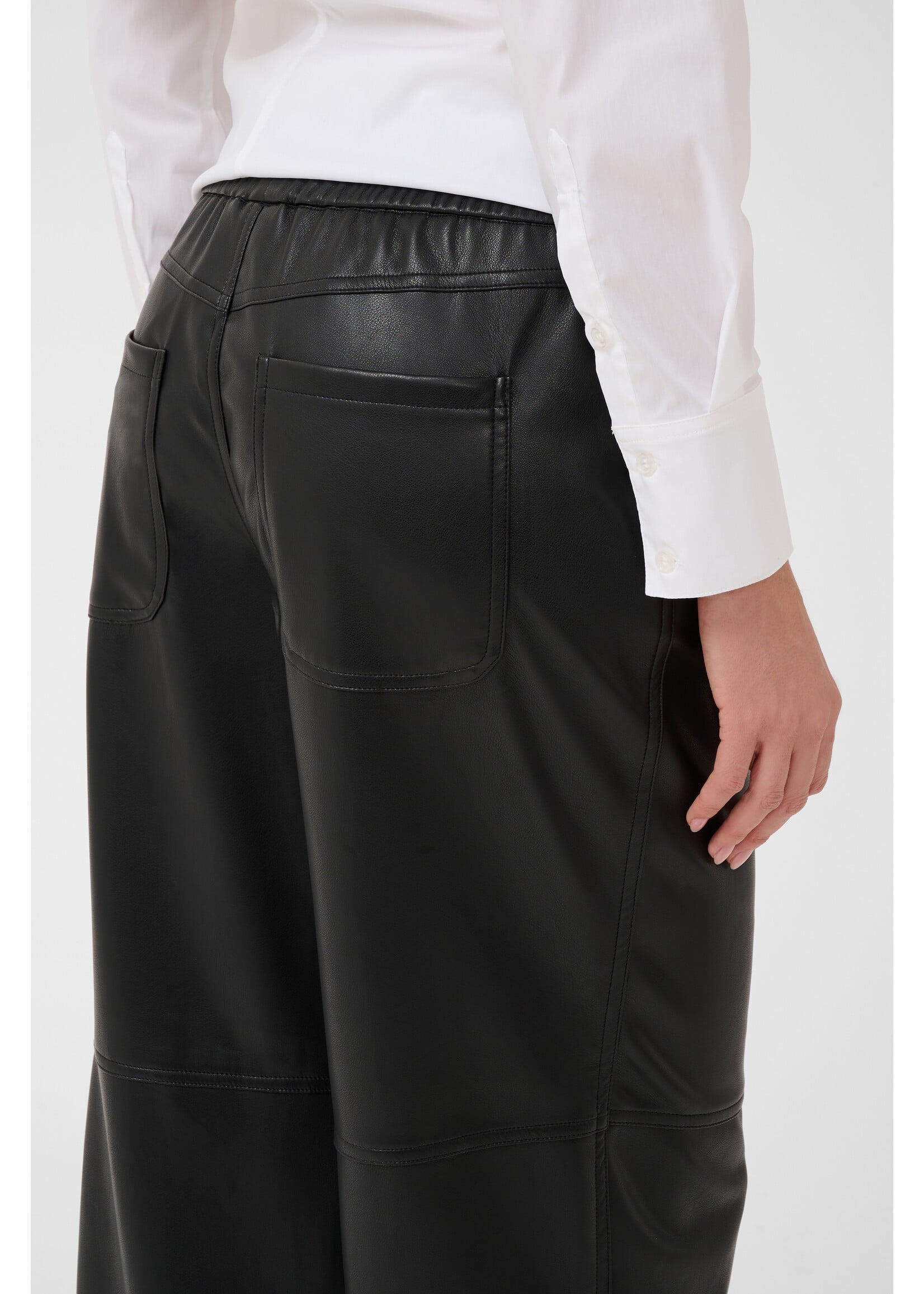 KAFFE KAARENSE BARREL PANTS BLACK