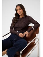 KAFFE KAALLISON T-SHIRT FUDGE