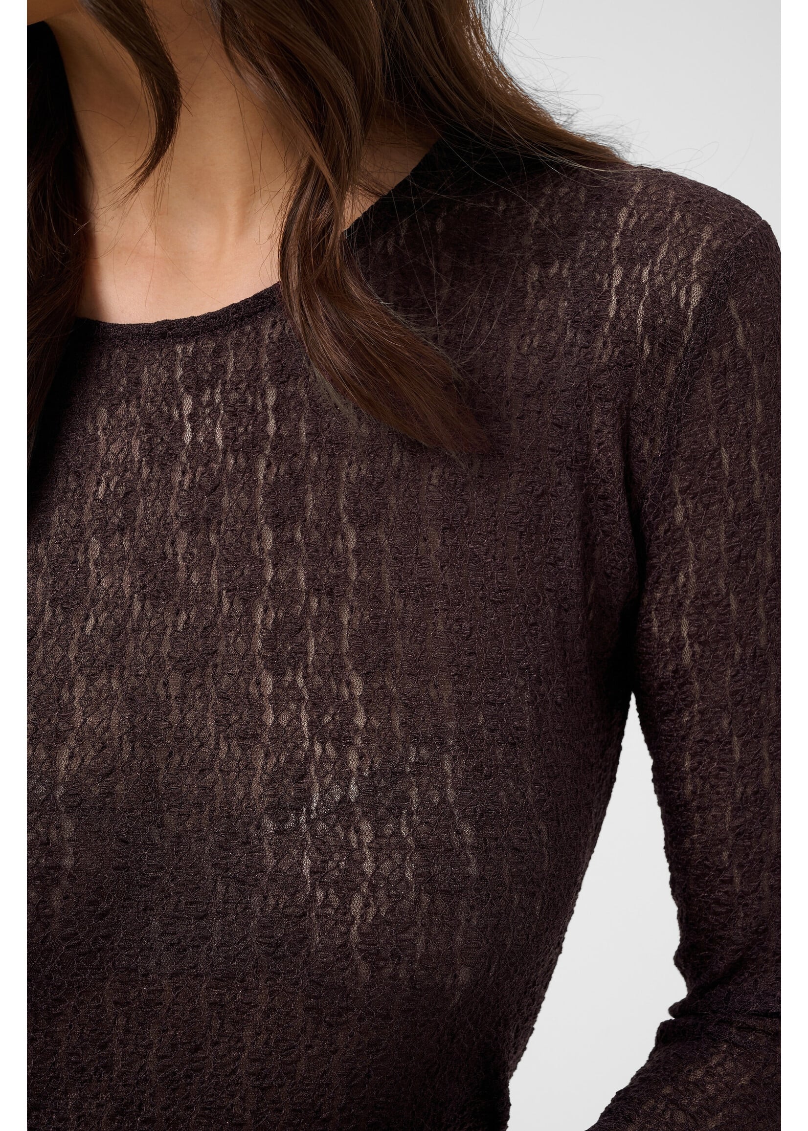 KAFFE KAALLISON T-SHIRT FUDGE