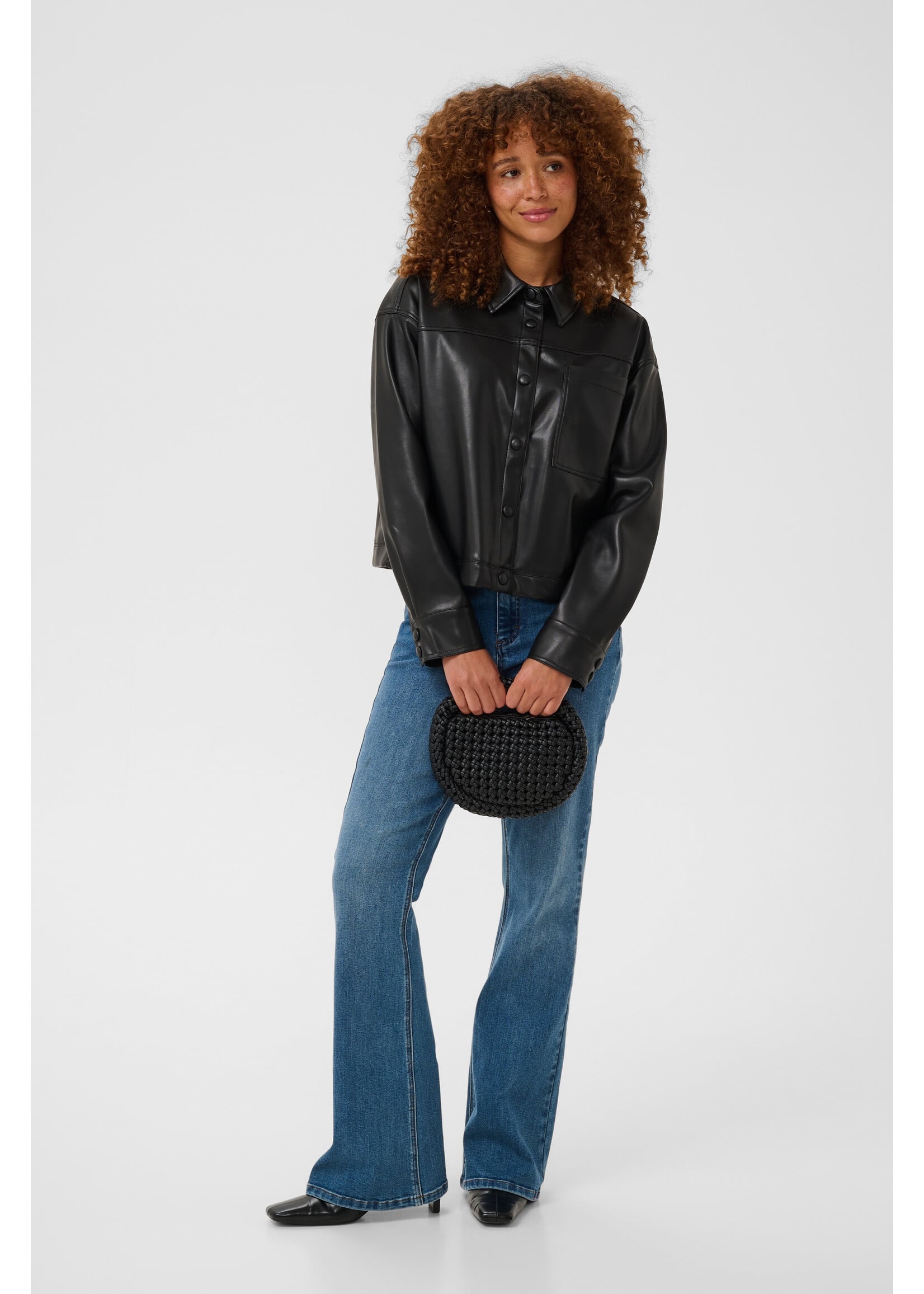 KAFFE KAARENSE SHIRT BLACK