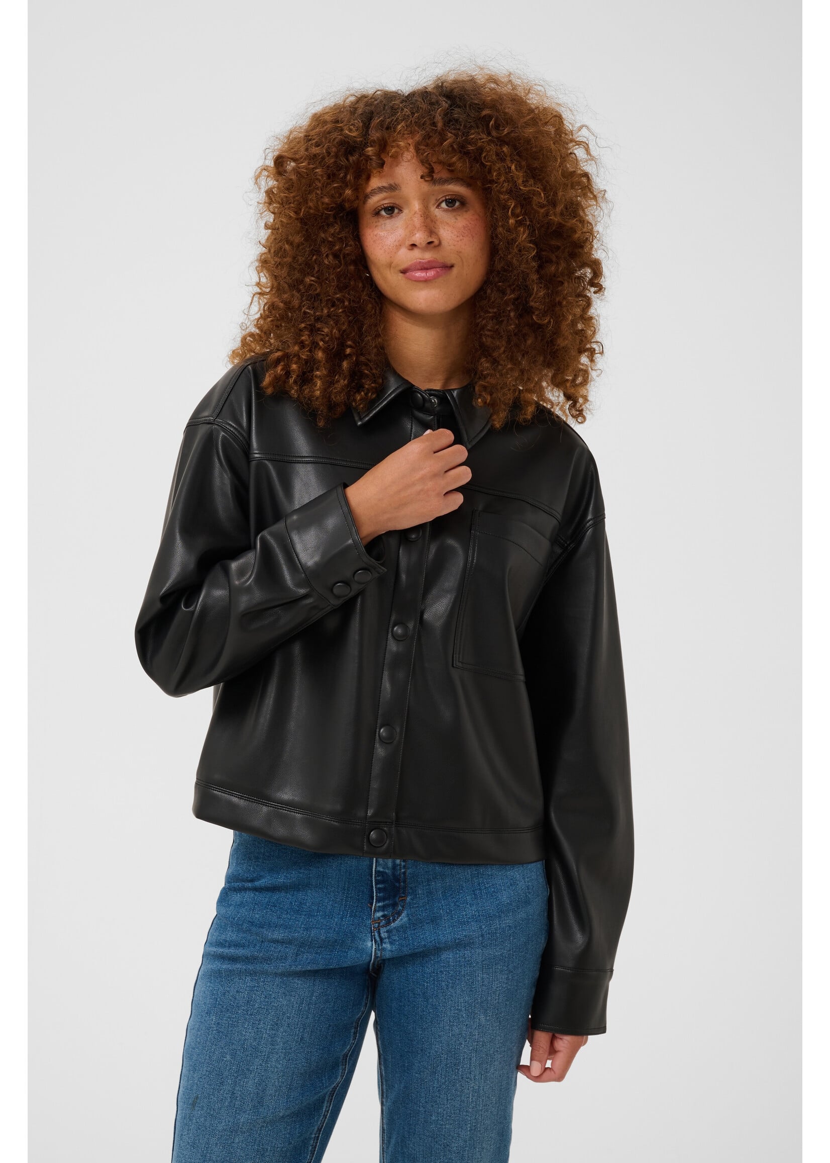 KAFFE KAARENSE SHIRT BLACK
