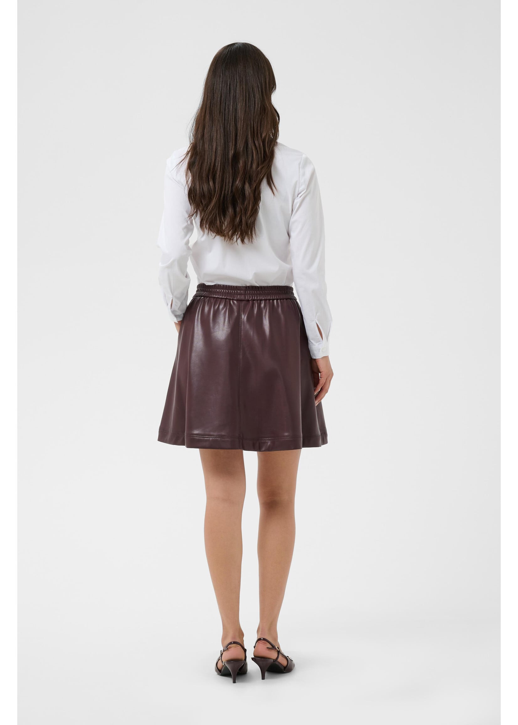 KAFFE KAARENSE SKIRT FUDGE