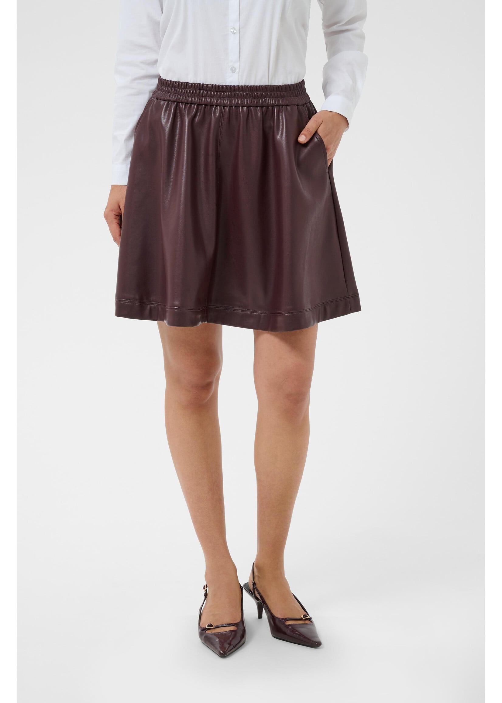 KAFFE KAARENSE SKIRT FUDGE
