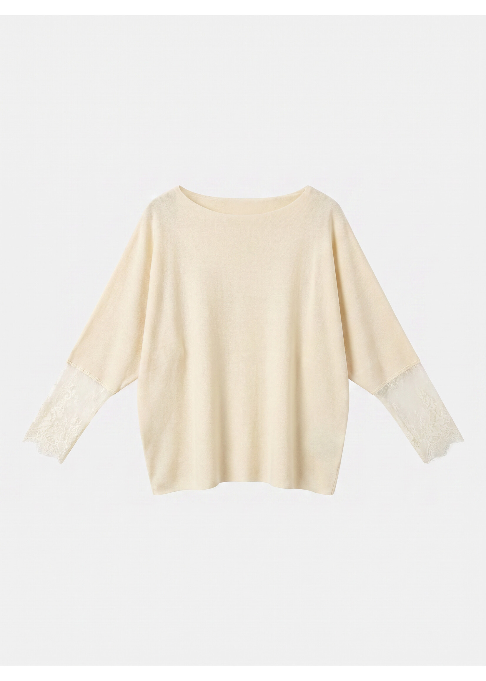 SUPERBUSY JUMPER MANON SLEEVE DENTELLE OFF WHITE