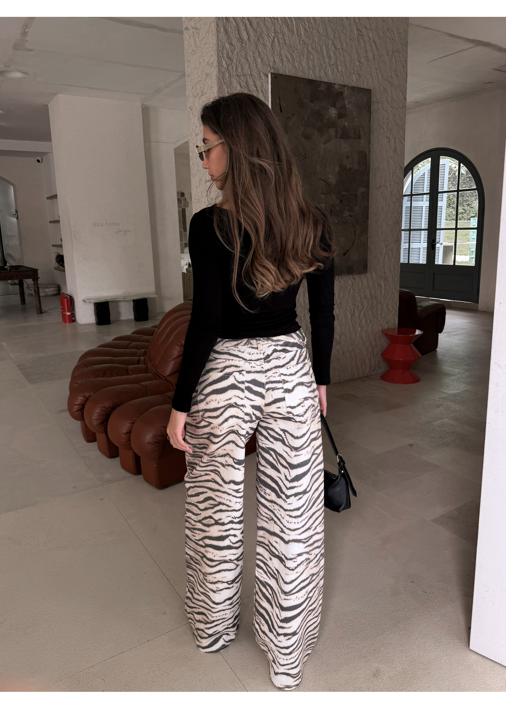 zebra baloon jeans