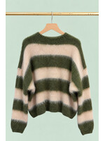 SUPERBUSY JUMPER MOHAIR NANA OLIVE GREEN