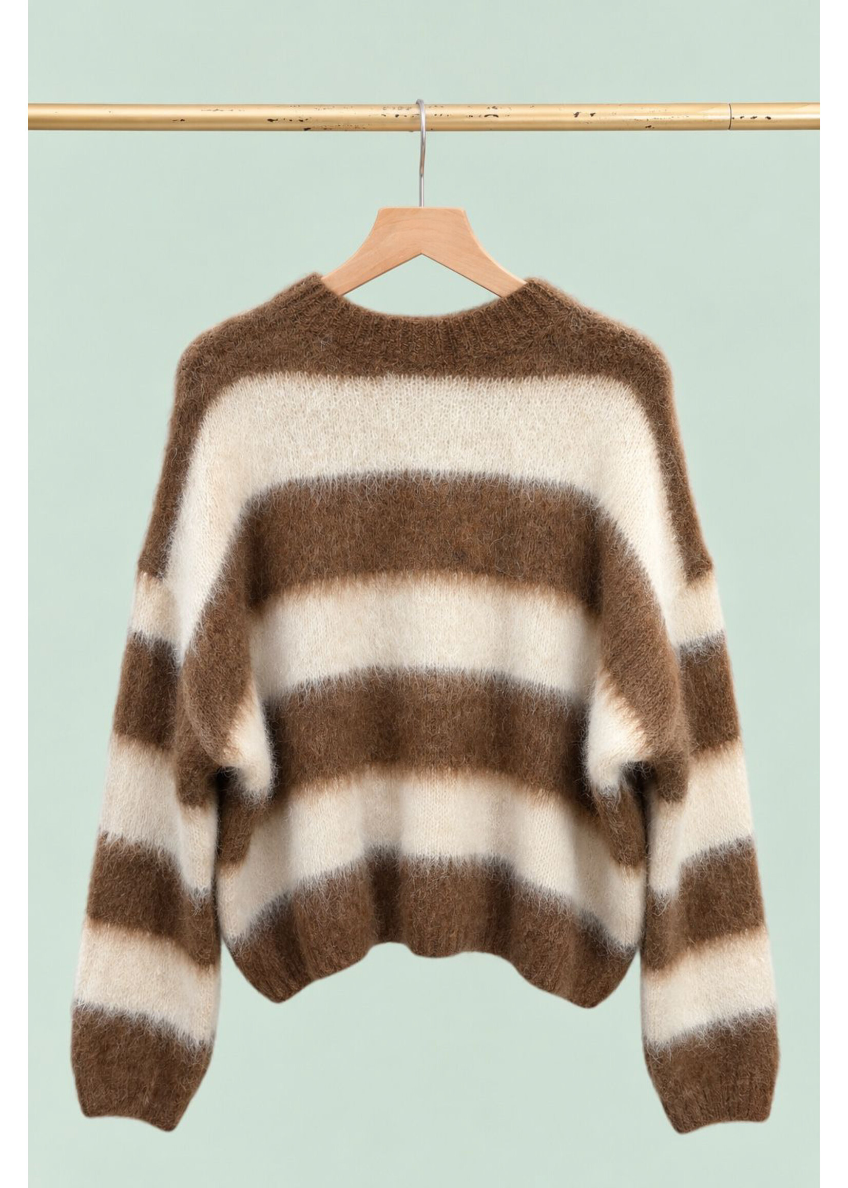 SUPERBUSY JUMPER MOHAIR NANA BROWN