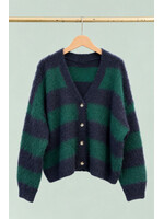 SUPERBUSY GILET MOHAIR NANA MARINE