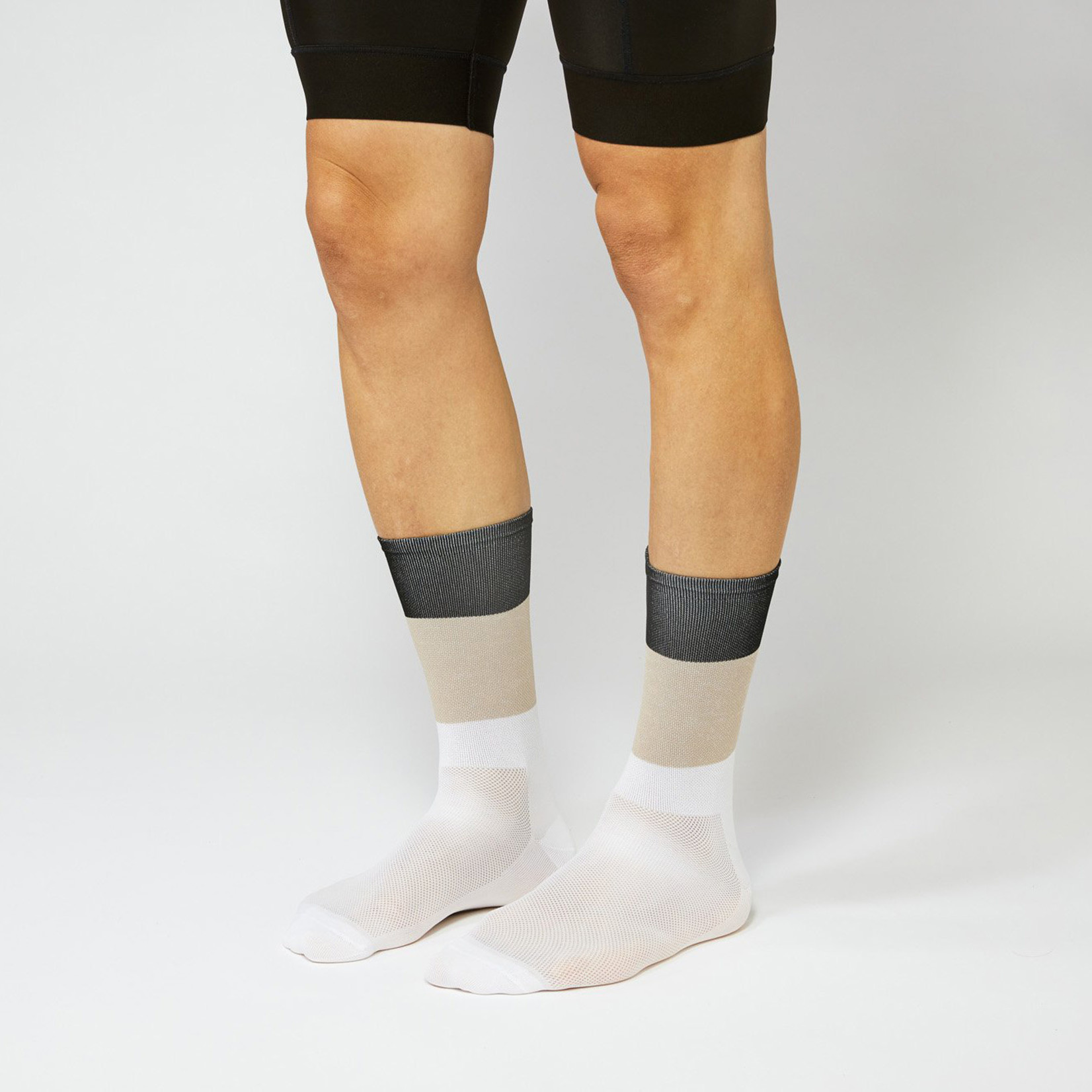 Fingerscrossed FINGERSCROSSED Socks - Blocks Black Sand White