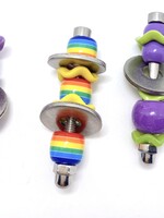 Gaaien-frutsels Stainless steel foot toys set 5 cm