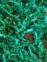 Gaaien-frutsels Papieren sliertjes donker groen