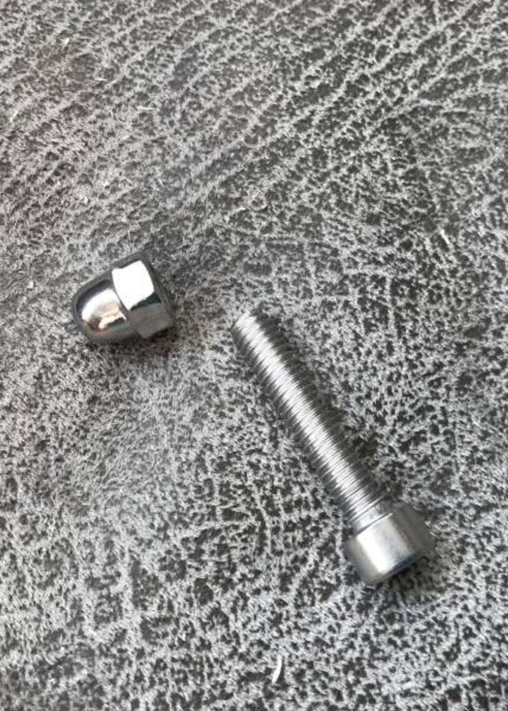 Rvs 6m bout 3 cm met dopmoer