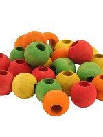 Colored wooden beads 24 pieces