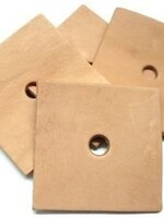 Zoo-Max 10pcs Leather squares 5x5 cm