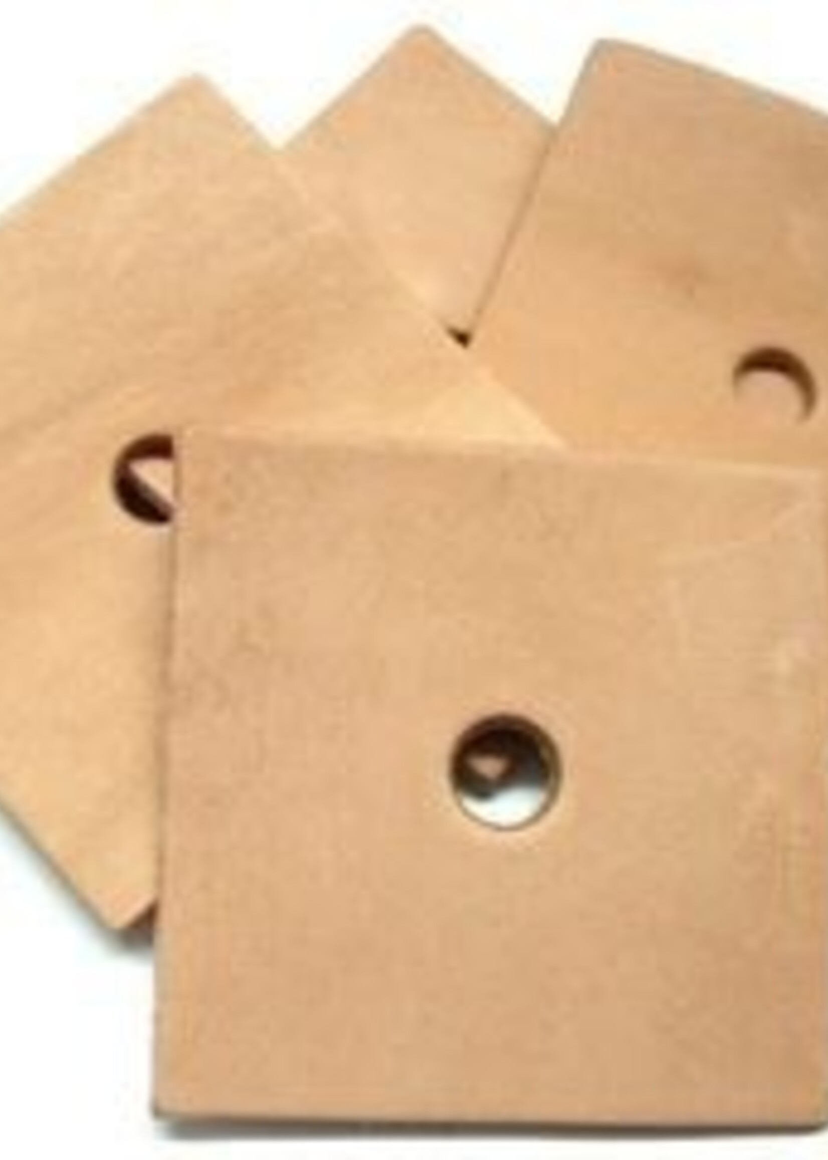 Zoo-Max 10pcs Leather squares 7,6 cm