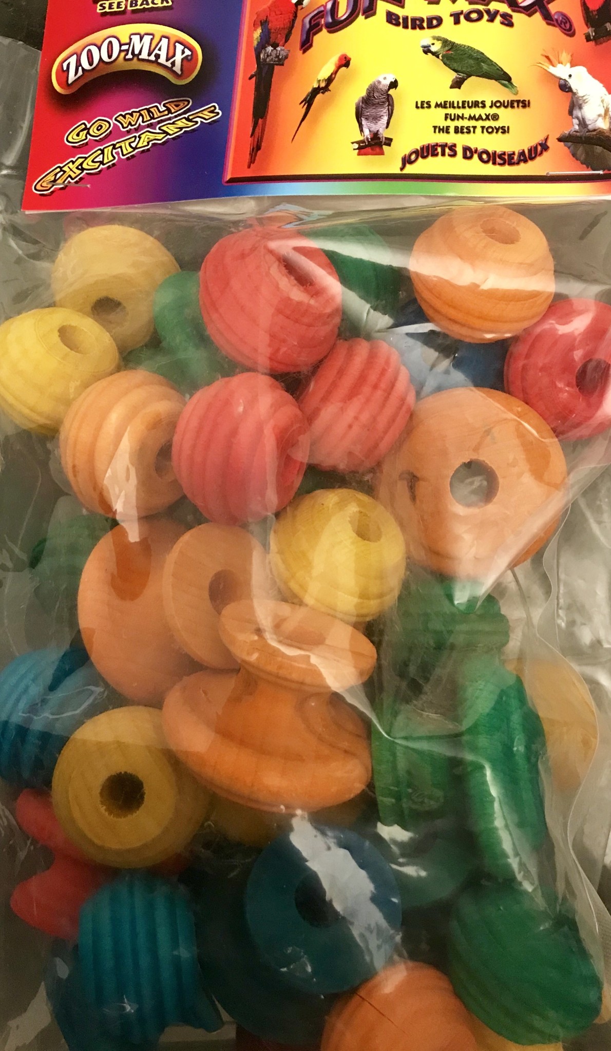 Large wooden beads 36 pieces