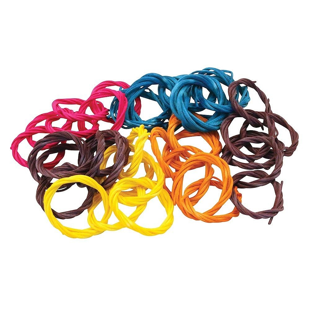 Gekleurde wilgen ketting 6 st