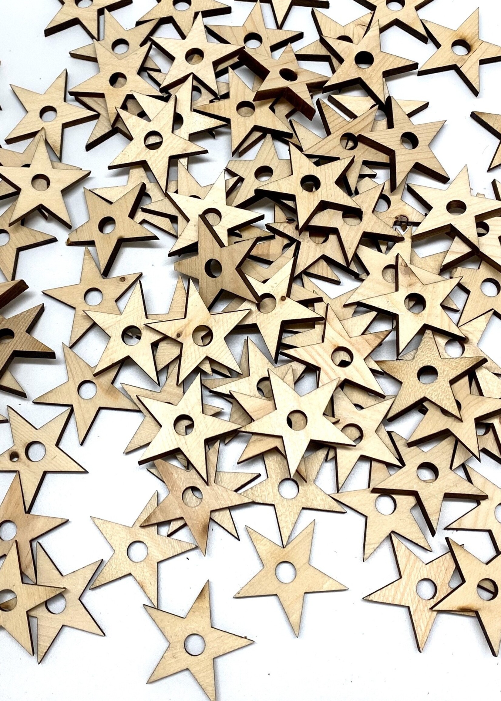 Naturel pine star per stuk