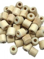 Zoo-Max 48pcs Wood Bobins Natural