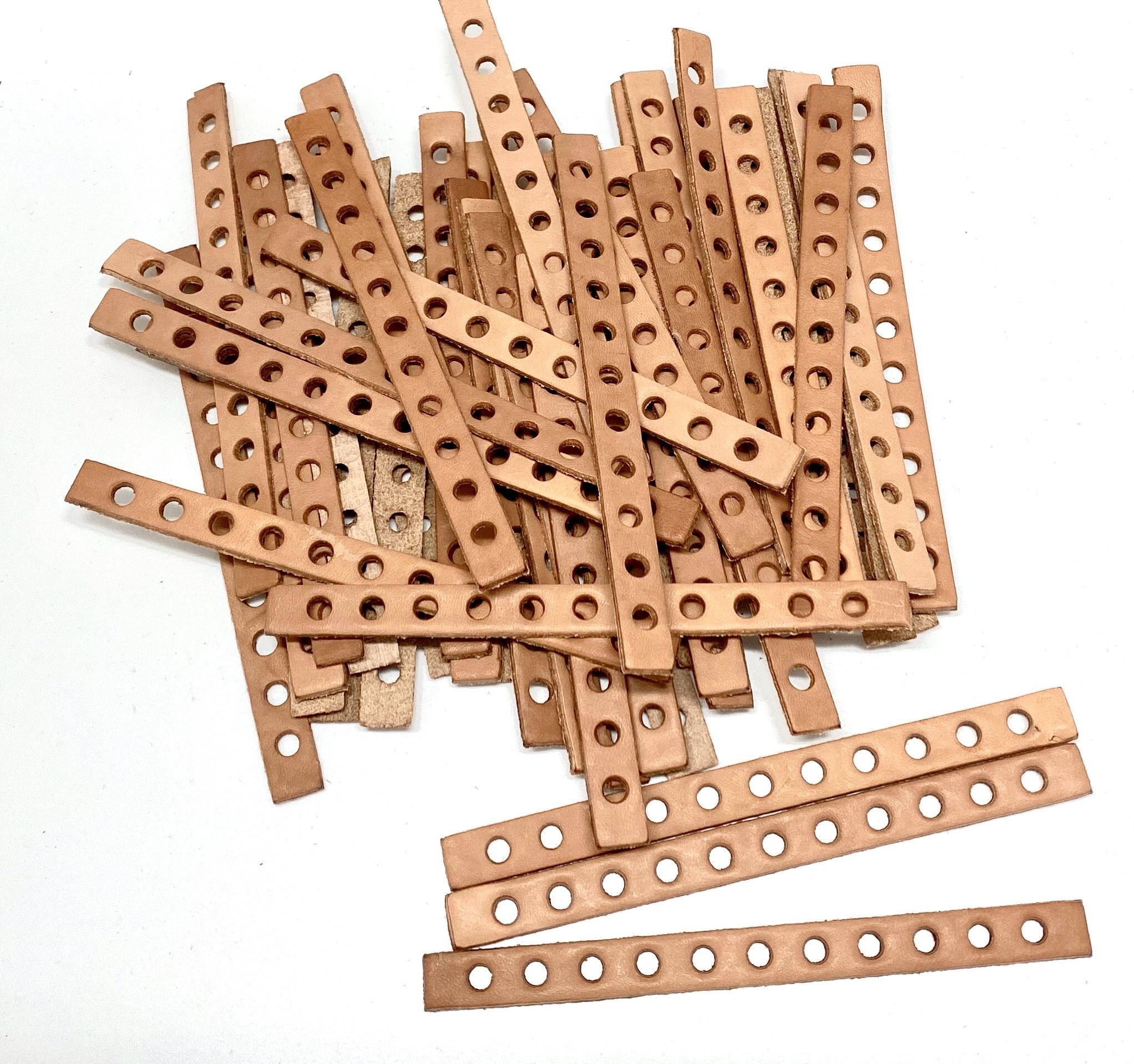 Leather strips