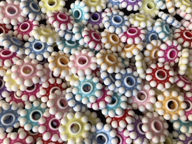 Pastel/witte bloem