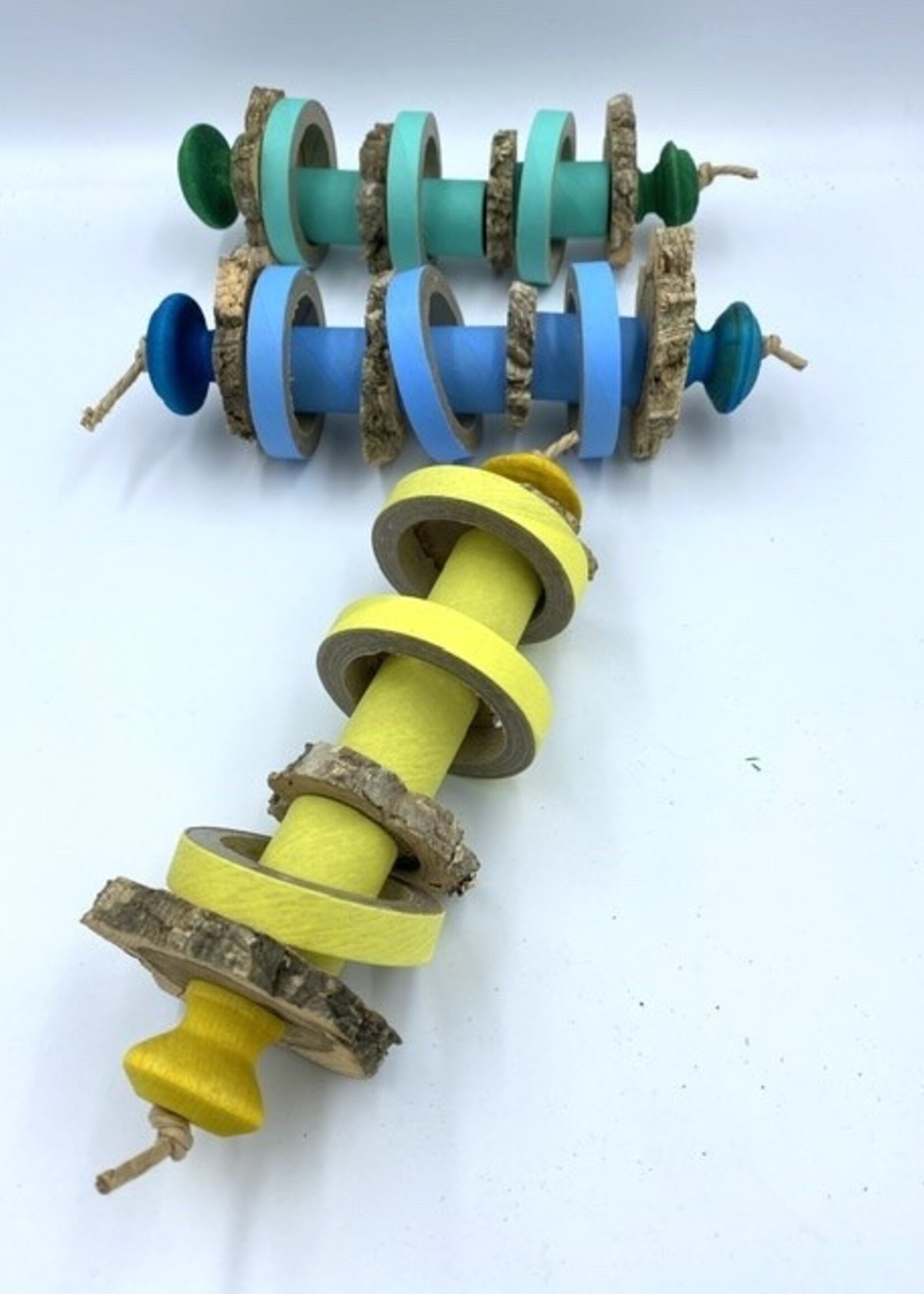 Gaaien-frutsels Birdy bangle pipe foot toy