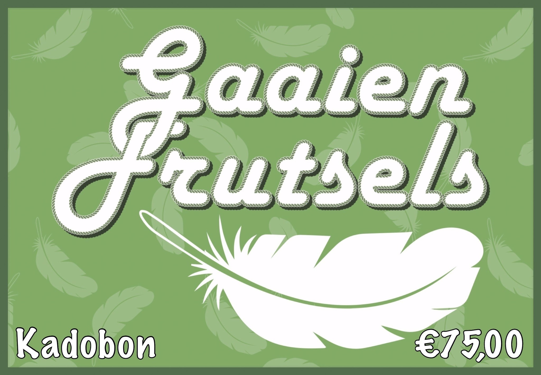 Digitale kadobon van 75 euro