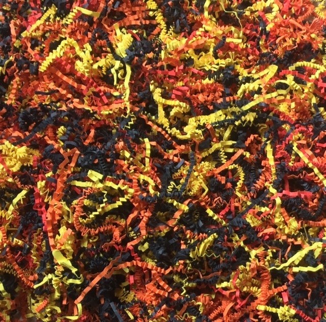 Papieren sliertjes gemengd Flame