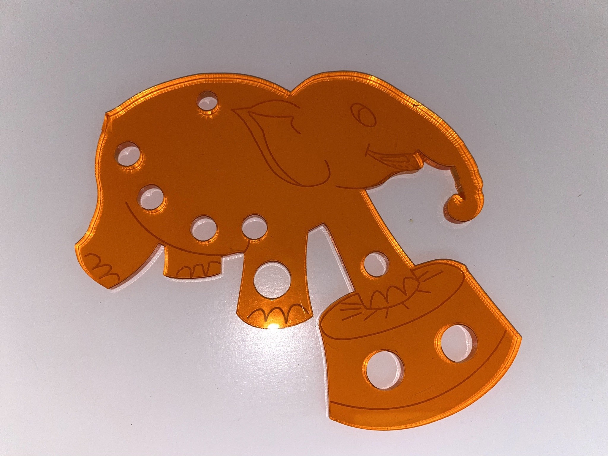 1x Acryl Olifant