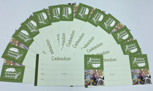 Cadeaubon toevoegen aan een bestelling.