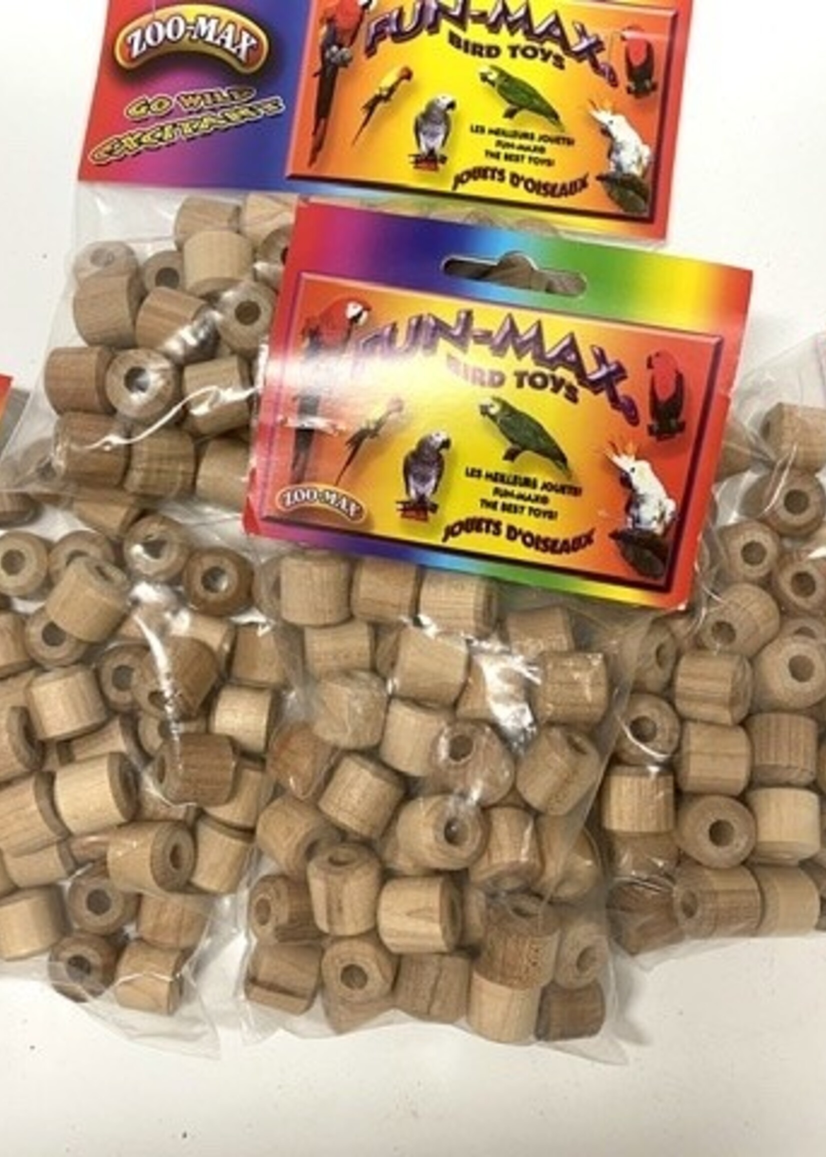 Zoo-Max 48pcs Wood Bobins Natural