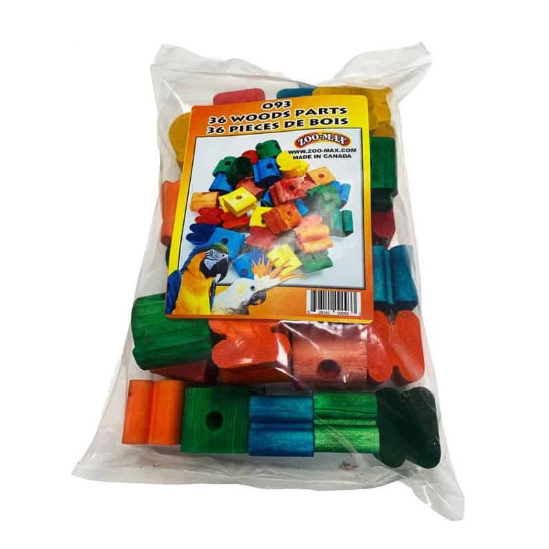 Wooden spool color 36 pieces