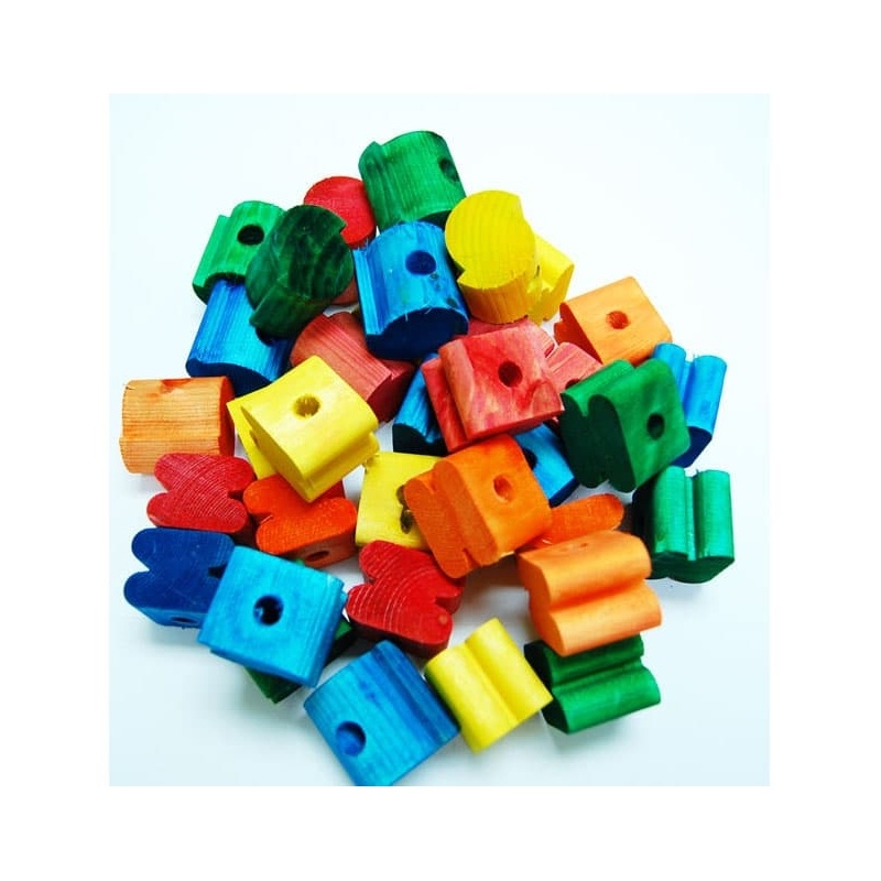 Wooden spool color 36 pieces
