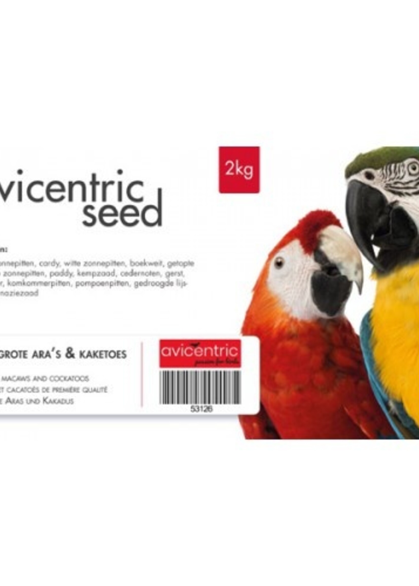 Avicentric AviCentric Premium Grote Ara's en Kaketoes 2kg