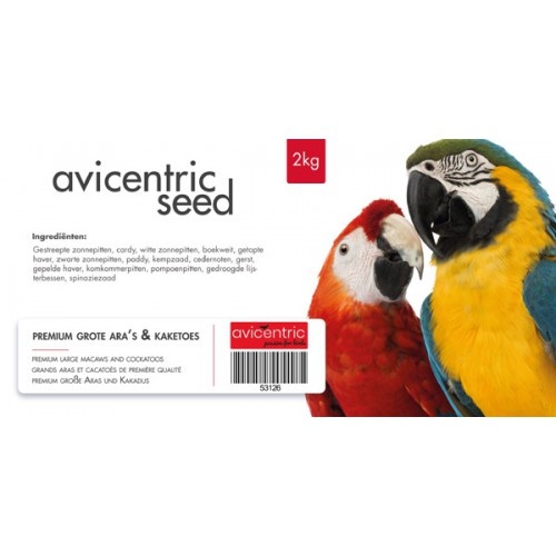 AviCentric Premium Grote Ara's en Kaketoes 2kg