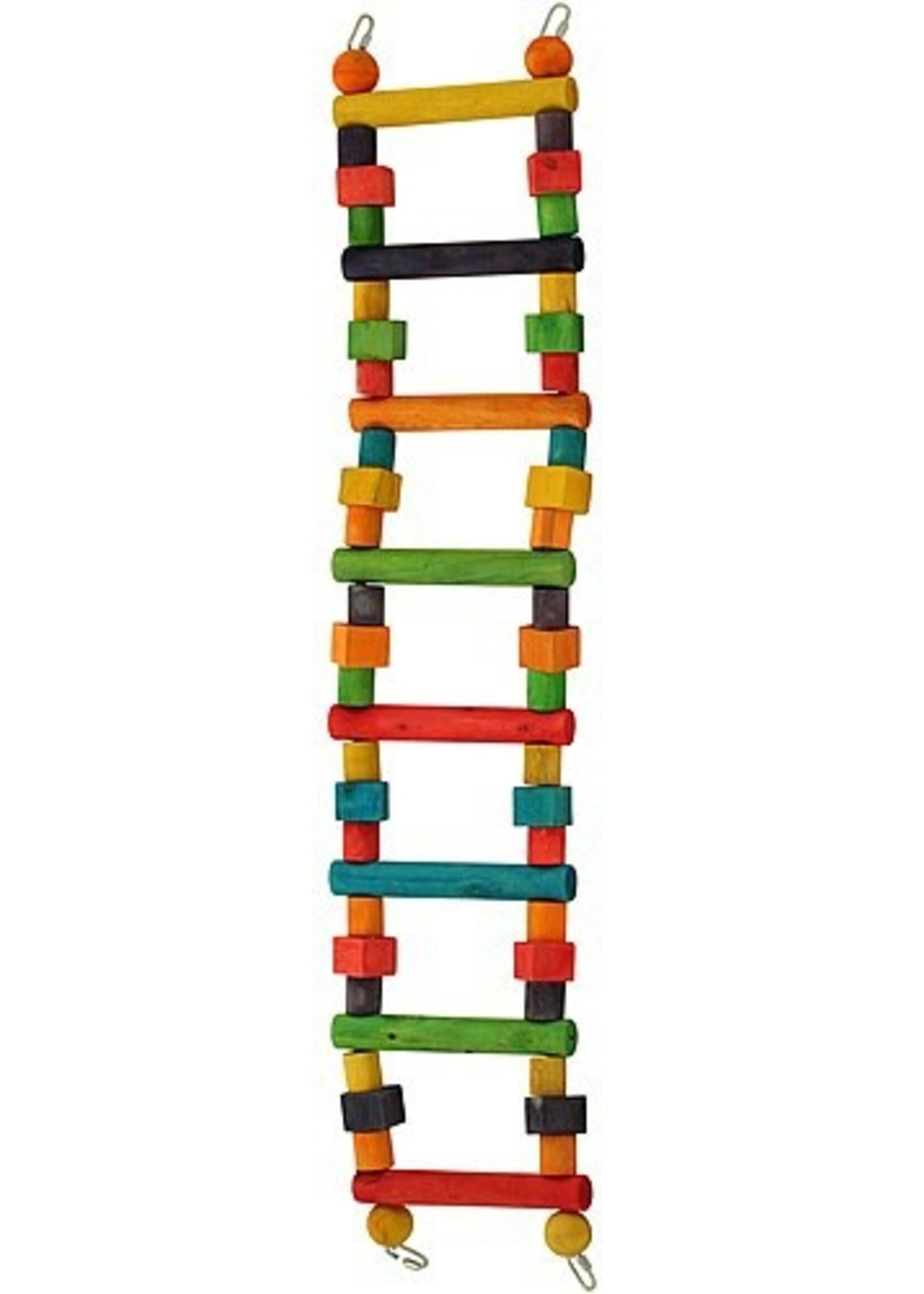 Rainbow Wooden Parrot Ladder