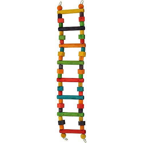 Rainbow Wooden Parrot Ladder