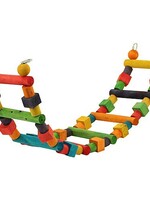 Rainbow Wooden Parrot Ladder