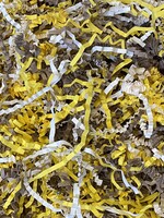 Gaaien-frutsels Papieren sliertjes gemengd Ivory Yellow