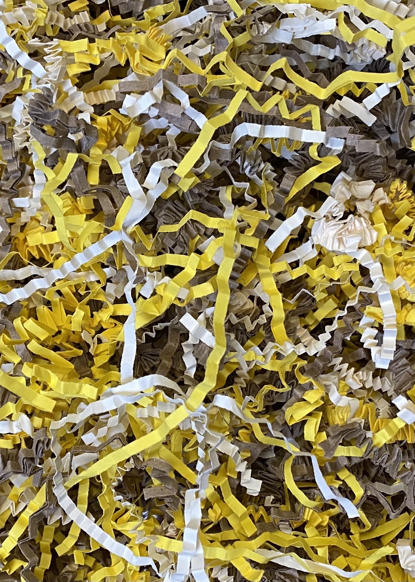 Gaaien-frutsels Paper strings mixed Ivory Yellow