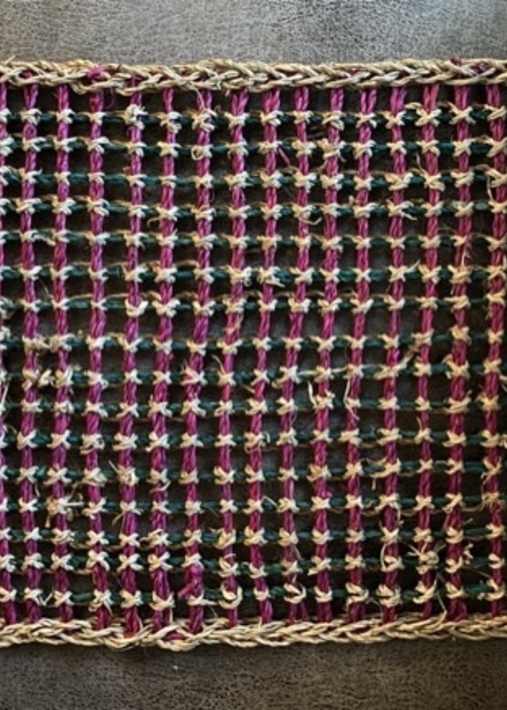 Seagrass mat colored large