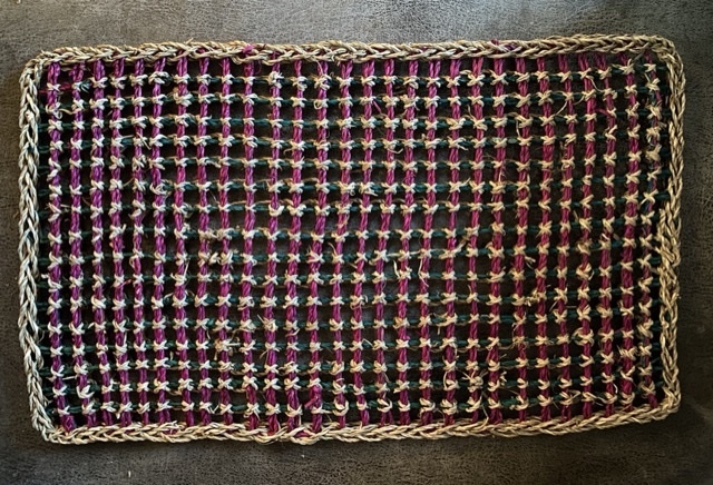 Seagrass mat colored large