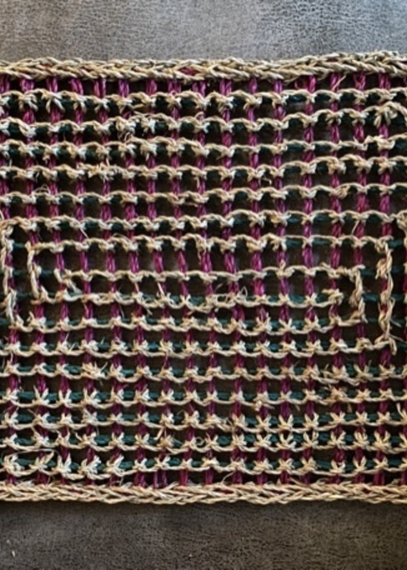 Seagrass mat colored large