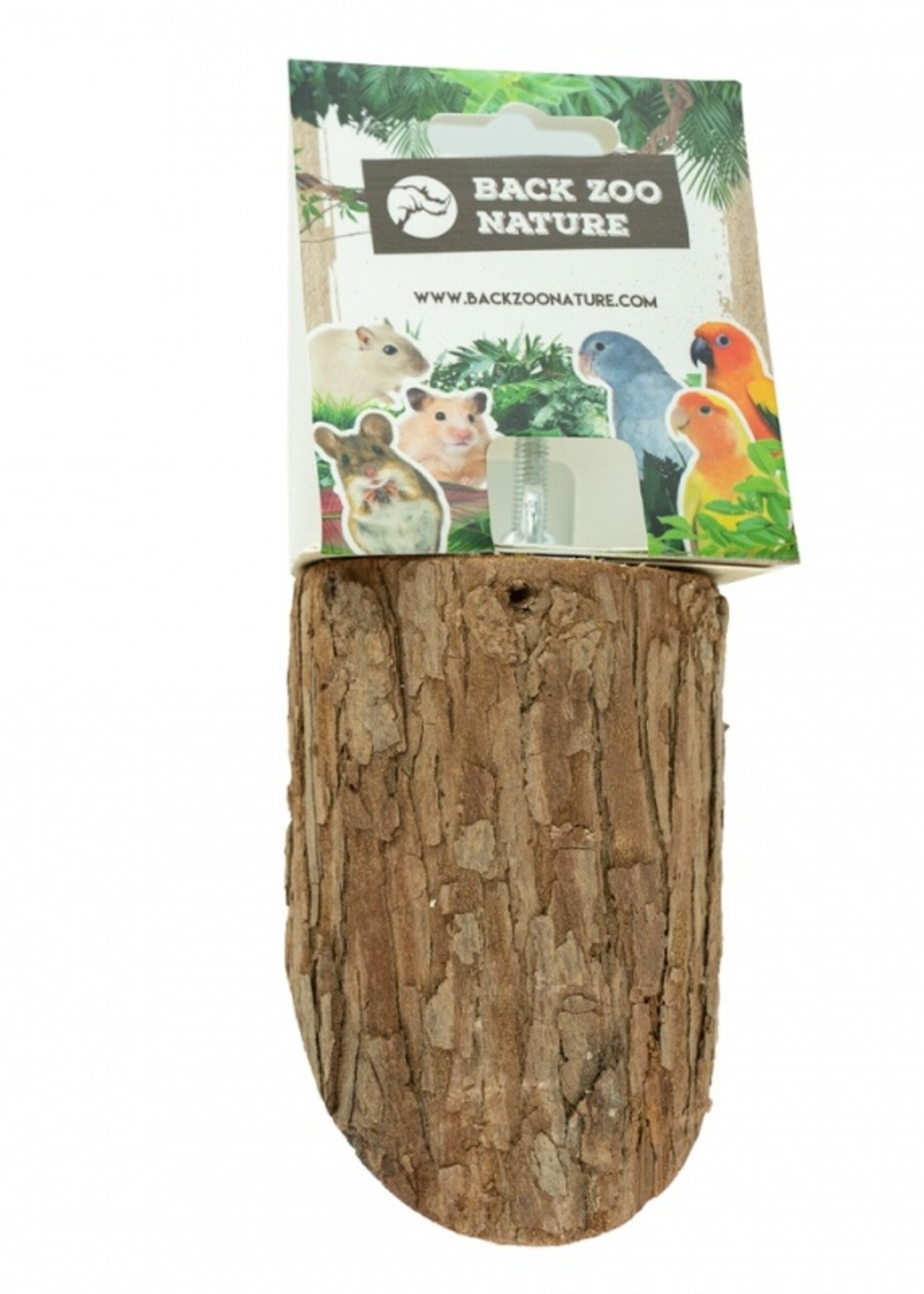 Back Zoo Nature Wood Slice Perch Small