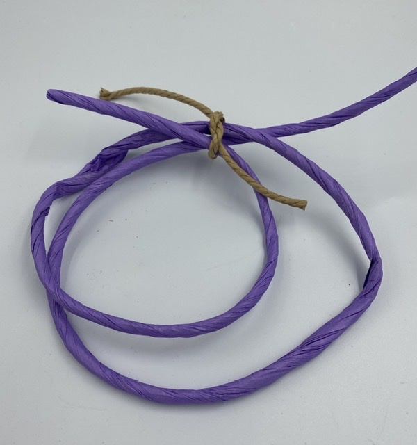 Lilac paper rope 1 meter