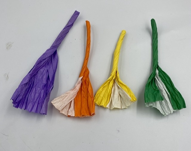 Orange paper rope 1 meter