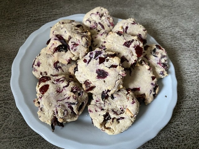Cranberry hibiscus met macadamia koekjesmix