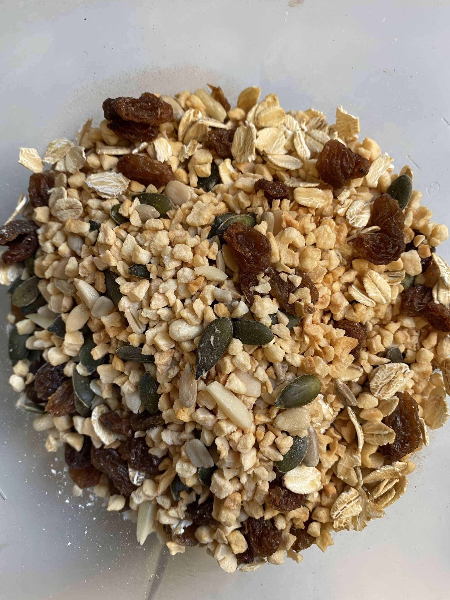 Appel rozijnen met pitten koekjes mix