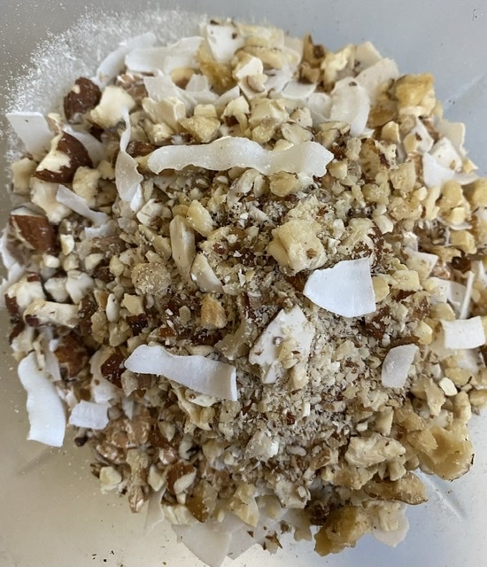 Spelt koekjes mix met noten en kokos